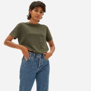 Everlane organic cotton box cut pocket tee